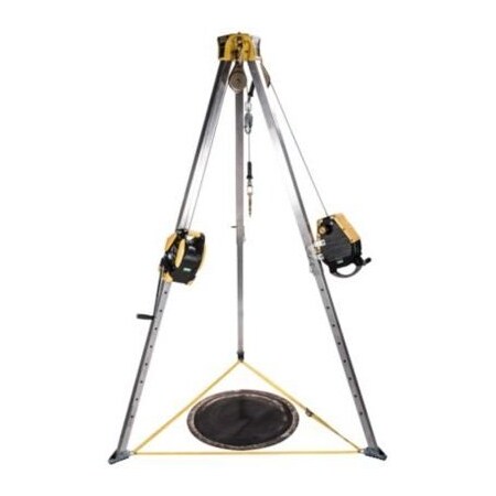 Msa Safety Workman Cse Kit, 50' Workman Rescuer, 65' Workman Winch, Stainless Steel Cable, (2) Pulleys, (2) 10163033